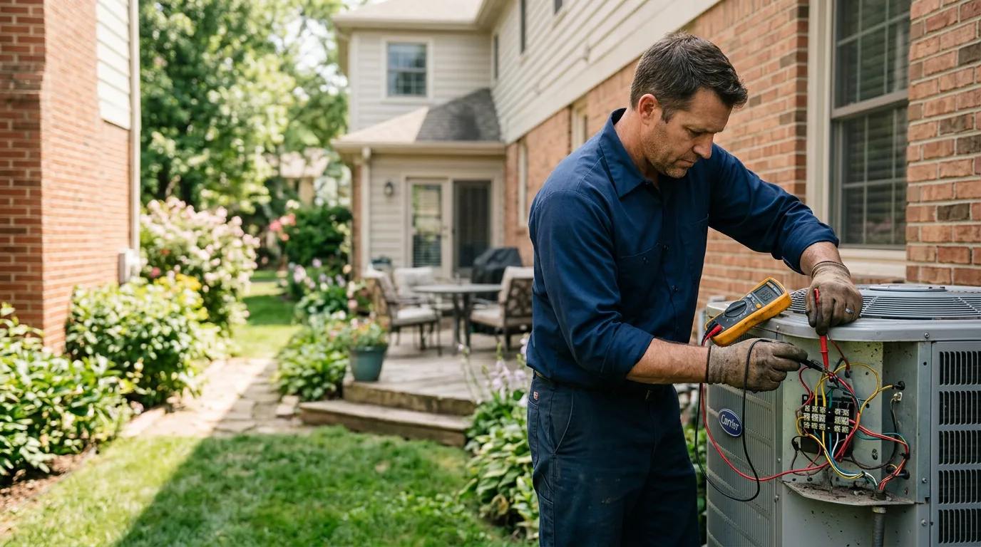 HVAC technician working near Hilton, NY